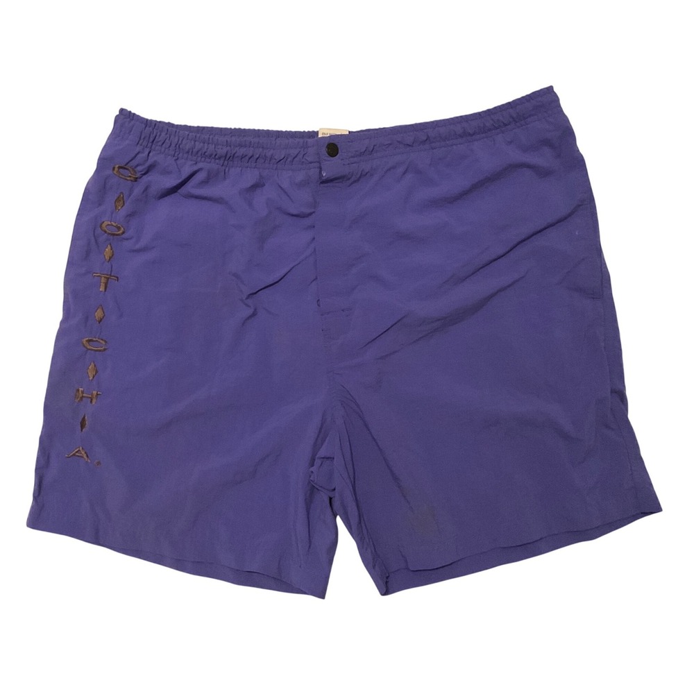 Vintage Gotcha‎ Mens Purple Nylon Swim Trunks Board Shorts Mesh Lined Size 36